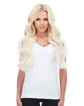 BELLAMI Silk Seam 260g 24" Ash Blonde (60) Natural Clip-In Hair Extensions