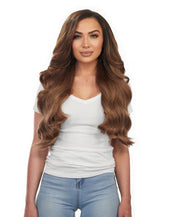 BOO-GATTI 340G 22" Chestnut Brown (6) Natural Clip-In Hair Extensions