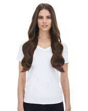 Bellissima 220g 22'' Chocolate Brown (4) Natural Clip-In Hair Extensions