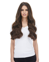 BOO-GATTI 340G 22" Chocolate Brown (4) Natural Clip-In Hair Extensions