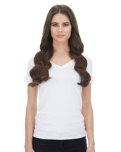 Piccolina 120g 18" Chocolate Brown (4) Natural Clip-In Hair Extensions