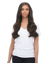 BELLAMI Silk Seam 140g 16" Dark Brown (2) Natural Clip-In Hair Extensions