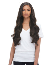 BELLAMI Professional Lace Weft | Bellissima 220g 22'' Dark Brown (2) Natural Clip-In Hair Extensions