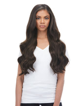 BOO-GATTI 340G 22" Dark Brown (2) Natural Clip-In Hair Extensions