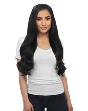 Bellissima 220g 22'' Jet Black (#1) Natural Clip-In Hair Extensions