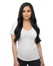 Piccolina 120g 18" Jet Black (1) Natural Clip-In Hair Extensions