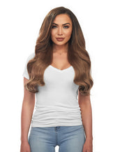 Maxima 260g 20" Chestnut Brown (6) Natural Clip-In Hair Extensions