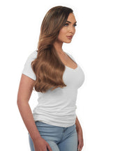 Maxima 260g 20" Chestnut Brown (6) Natural Clip-In Hair Extensions