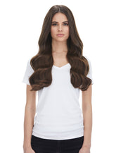 Maxima 260g 20" Chocolate Brown (4) Natural Clip-In Hair Extensions