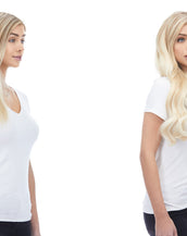 Maxima 260g 20" Platinum Blonde (80) Natural Clip-In Hair Extensions