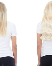 Maxima 260g 20" Platinum Blonde (80) Natural Clip-In Hair Extensions