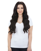 Bellissima 220g 22" Mochachino Brown (1C) Natural Clip-In Hair Extensions