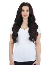 BOO-GATTI 340G 22" Mochachino Brown (1C) Natural Clip-In Hair Extensions