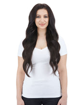 Magnifica 240g 24" Mochachino Brown (1C) Natural Clip-In Hair Extensions