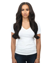 BELLAMI Silk Seam 240g 22" Off Black (1B) Natural Clip-In Hair Extensions