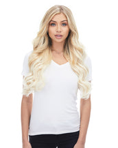 BELLAMI Silk Seam 180g 20" Platinum Blonde (80) Natural Clip-In Hair Extensions