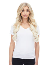 BELLAMI Professional Lace Weft | Bellissima 220g 22'' Platinum Blonde (80) Natural Clip-In Hair Extensions