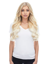 BELLAMI Silk Seam 140g 18" Platinum Blonde (80) Natural Clip-In Hair Extensions